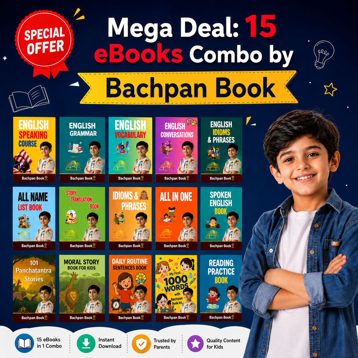 Mega Deal 15 eBooks Combo by Bachpan Book